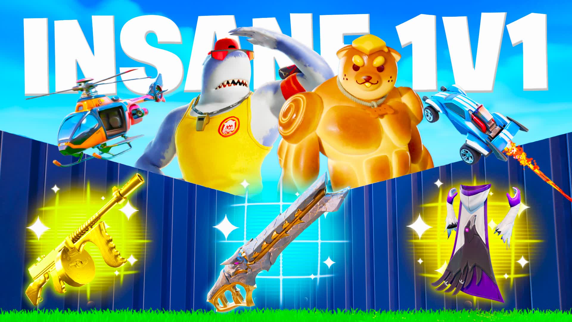 INSANE 1V1 ⭐ FREE FOR ALL ⭐ ALL GUNS