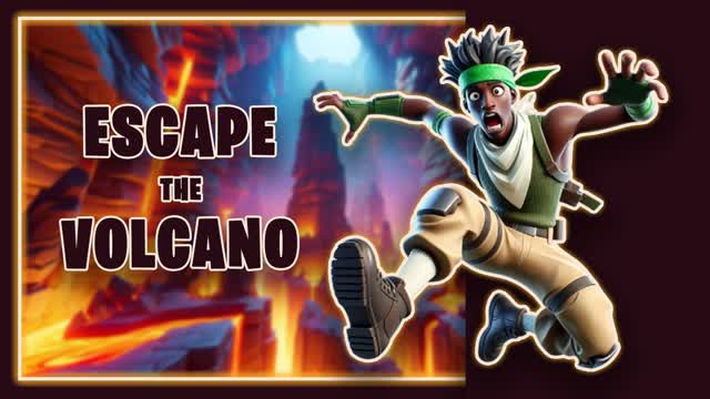 ESCAPE THE VOLCANO | THE FLOOR IS LAVA
