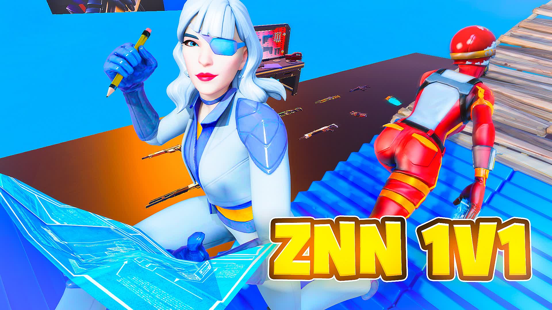 1-フォトナtre-24 ZNN 1v1 Build Fights 💙 1324-1970-9707 by zennec - Fortnite