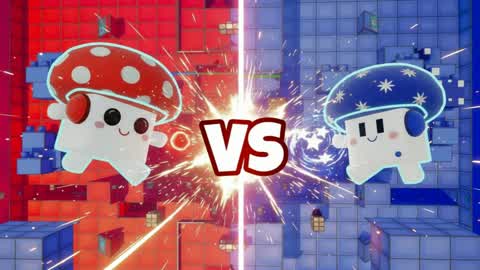 🔴RED VS BLUE🔵 WARRIORS🍄