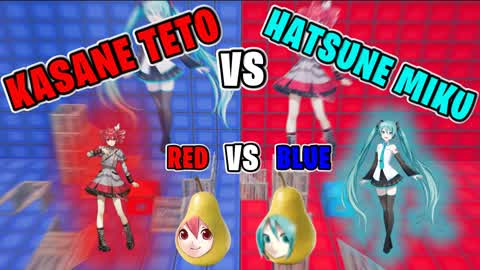 TETO vs MIKU | RED vs BLUE