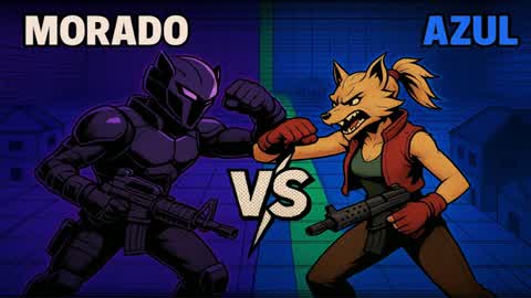 Purple vs Blue ^-^$$$
