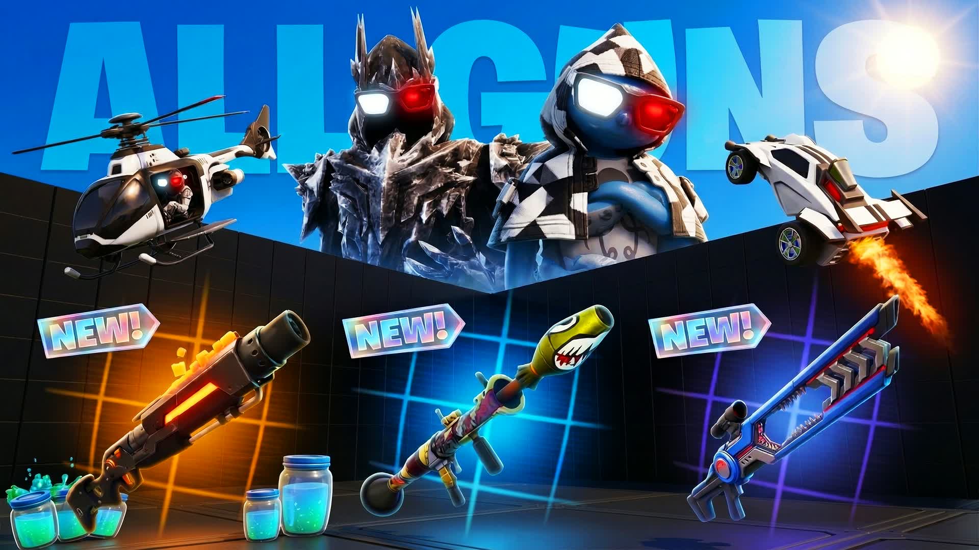 MEGA 1V1 ALL GUNS & VEHICLES Brainrot