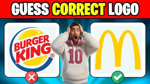 GUESS THE CORRECT LOGO 🍔 FOOD