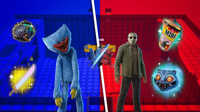 JASON đȘ VS HUGGY đ  ALL WEAPONSđ«