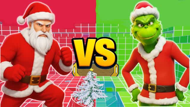 SANTA VS GRINCH RED VS BLUE🔴🔵 NEW1