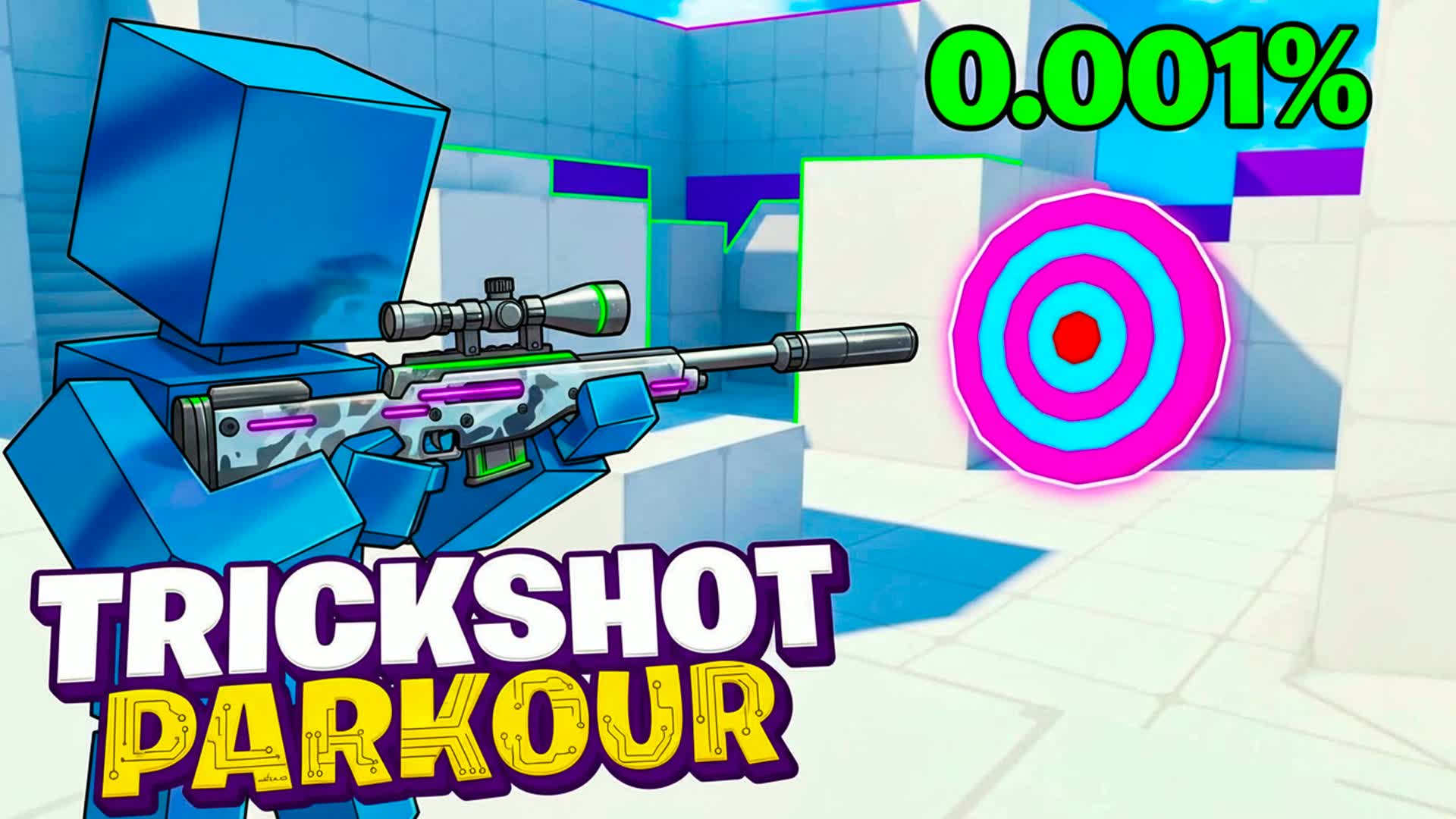 BULLETS TRICKSHOT PARKOUR🎯(125 LEVELS)
