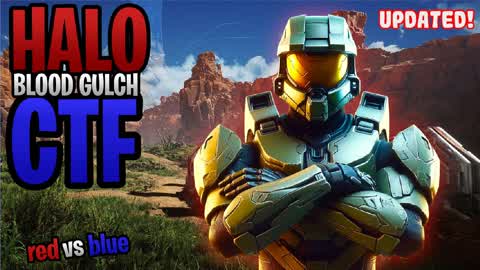 Halo Blood Gulch TEAM CTF FPS (Updated!)