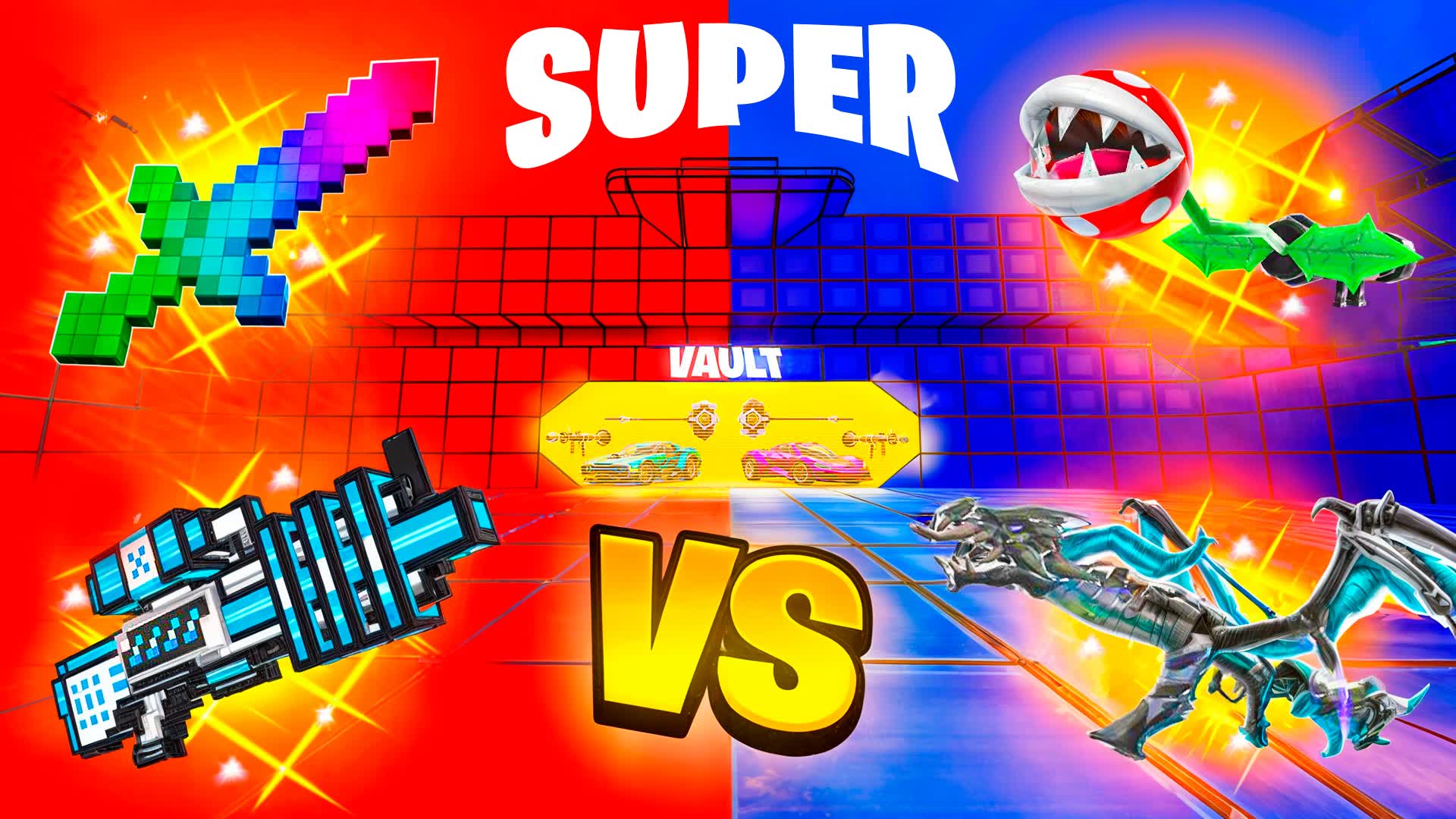 SUPER WEAPONS RED VS BLUE 🔴🔵