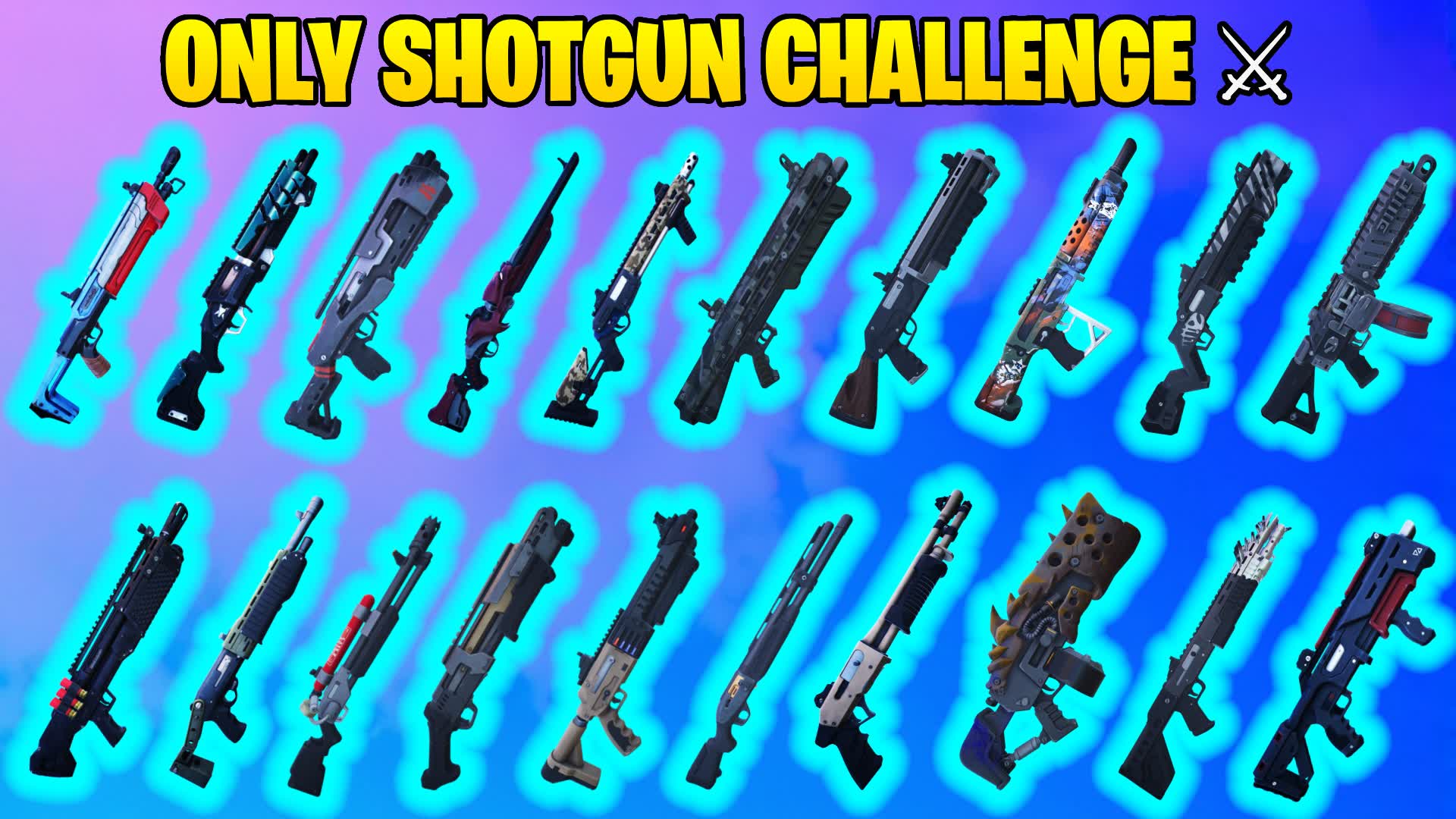 ONLY SHOTGUN CHALLENGE 0541-6421-7850 by thepipguy - Fortnite Creative ...