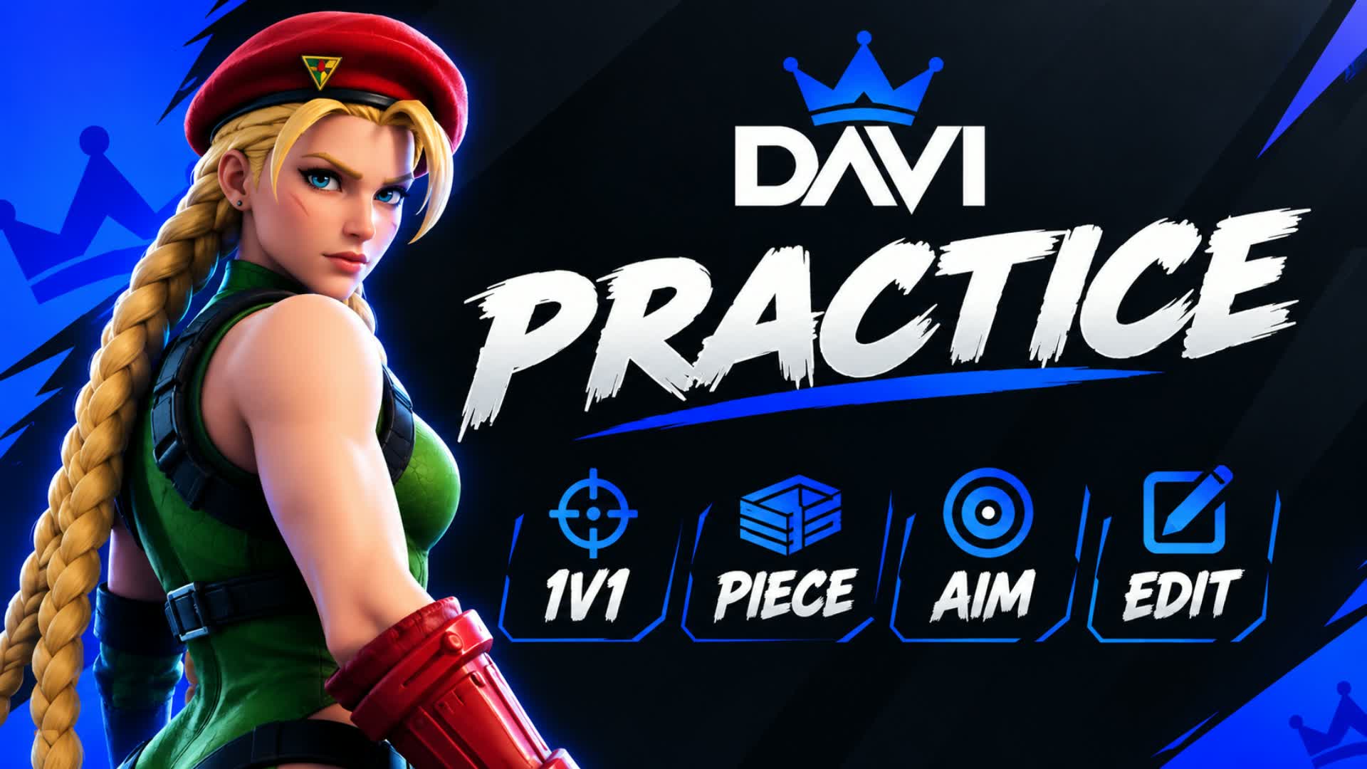 🎯1V1 AIM EDIT PIECE PRACTICE🎯DAVI15, Fortnite island 4905-6995-8260 by davi15