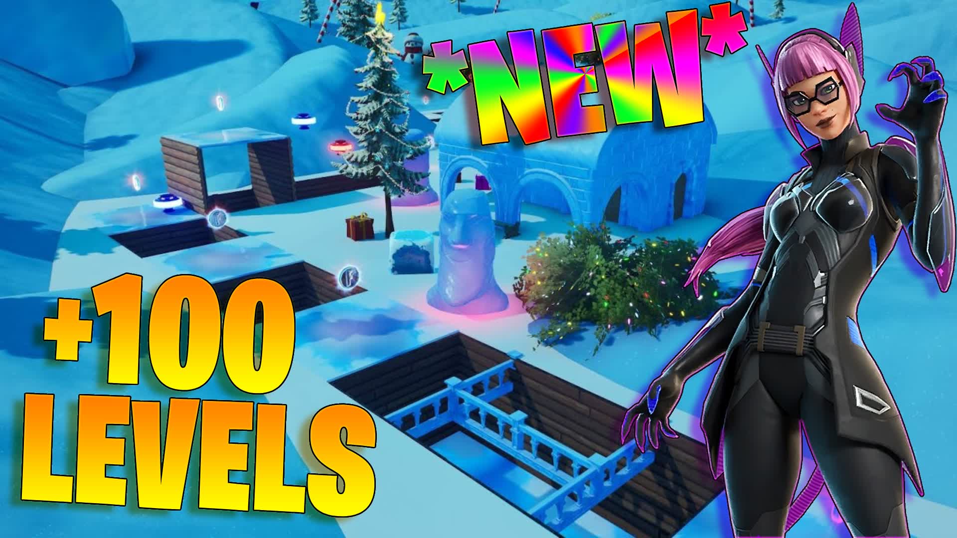 100 LEVEL NORTH POLE DEATHRUN🎅