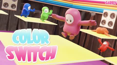 🔥Super Color Switch Fall Guys🌈