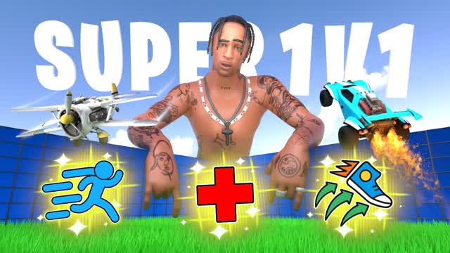 SUPER 1V1 - ALL GUNS & VEHICLES & POWERS