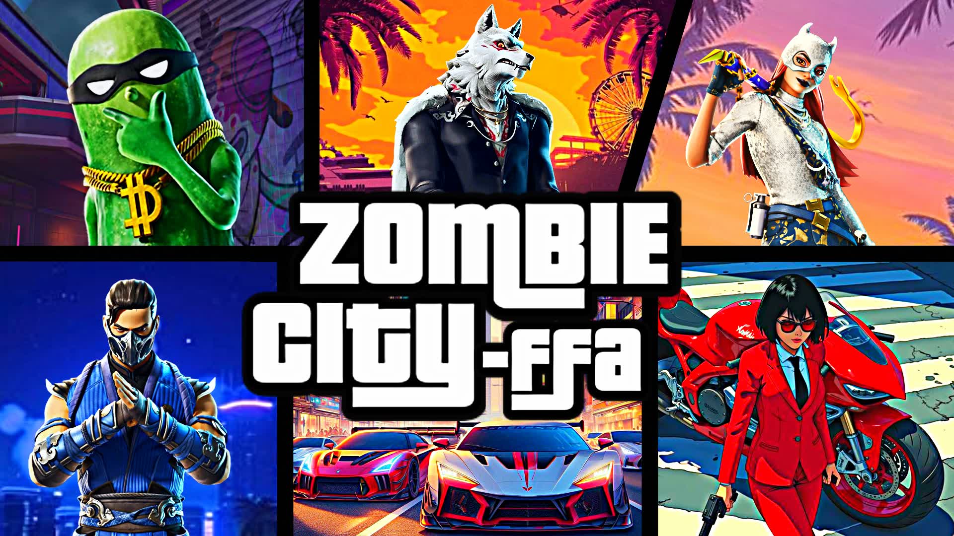 🧟 ZOMBIE DRIVE CITY - FFA 🚗