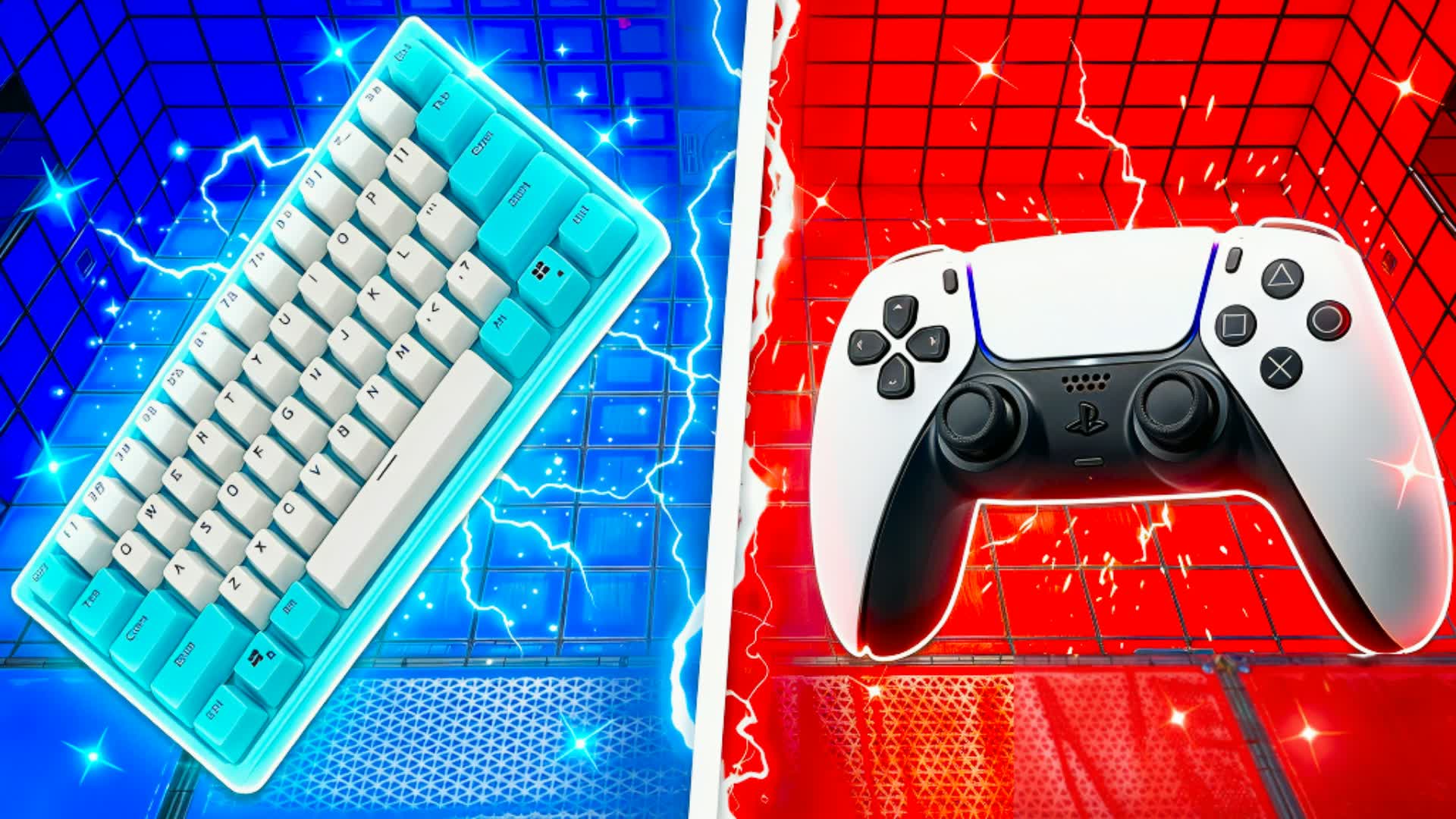 PC VS CONTROLLER 🔴🔵 RED VS BLUE