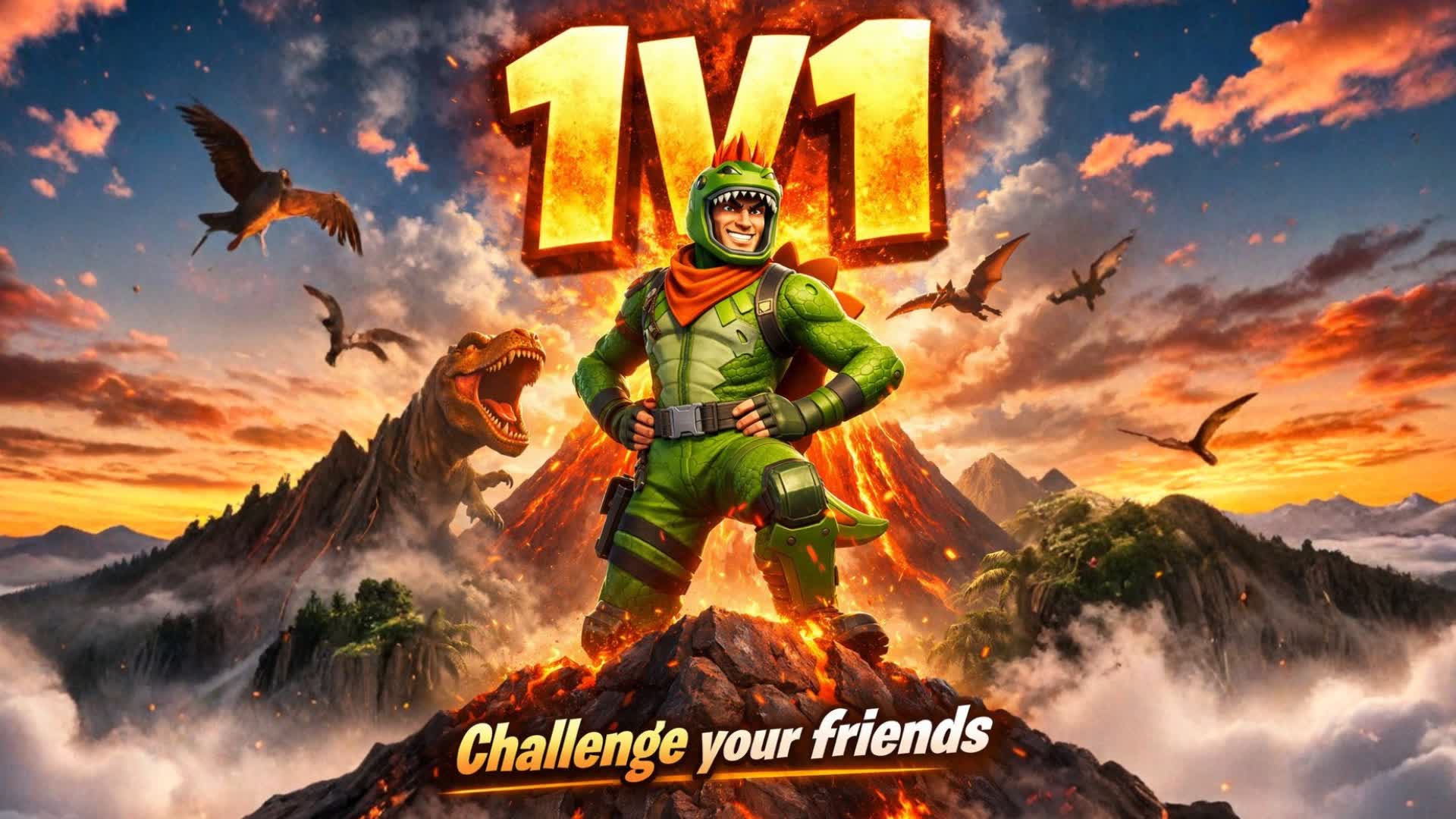 1V1 Volcano Island - Dino World