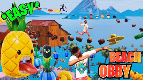EASY OBBY PARKOUR - BEACH