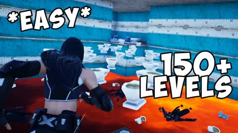 🚽SKIBIDI TOILET EASY PARKOUR 150+