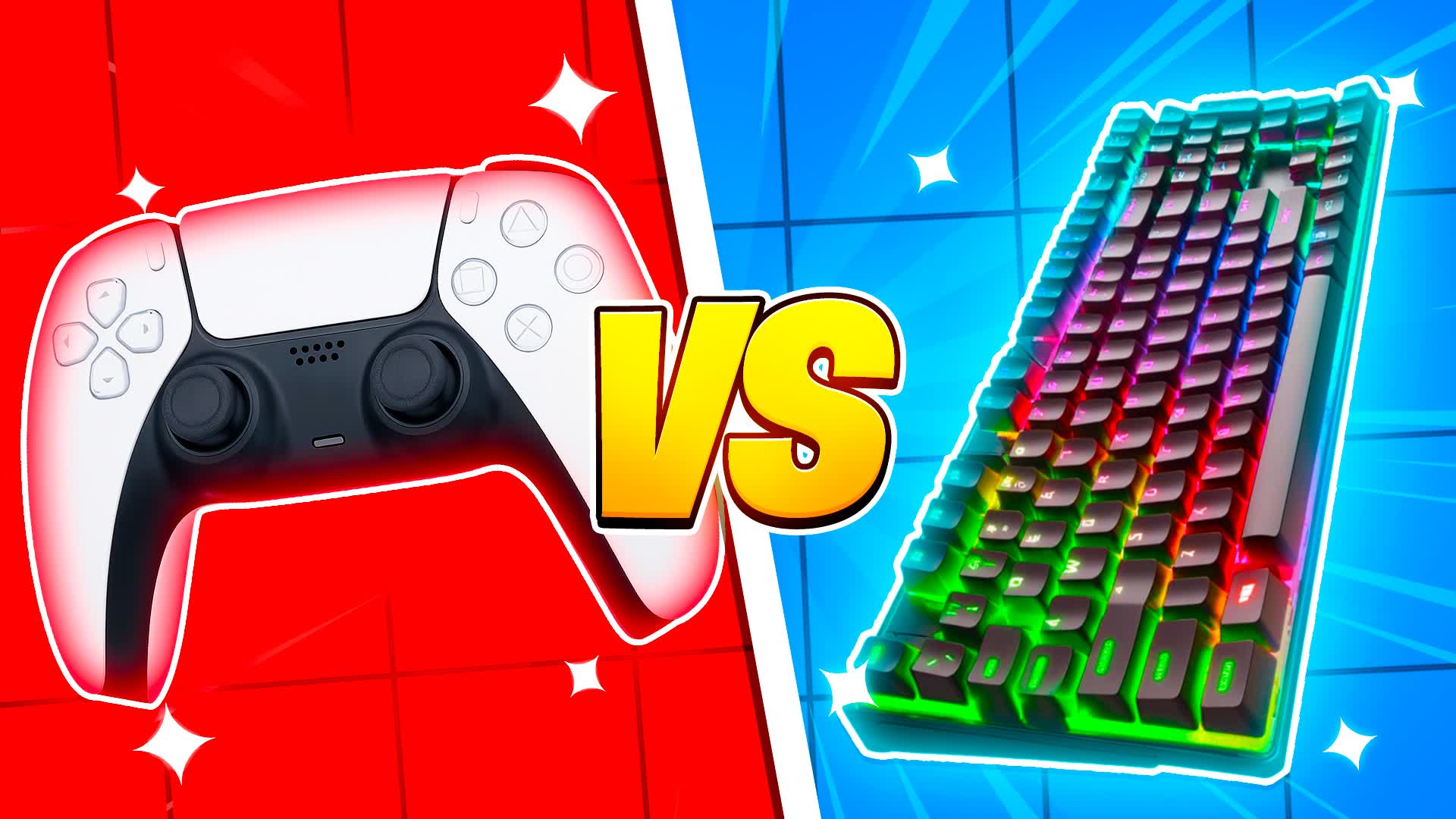 CRAZY PS5 VS KEYBOARD⭐RED VS BLUE