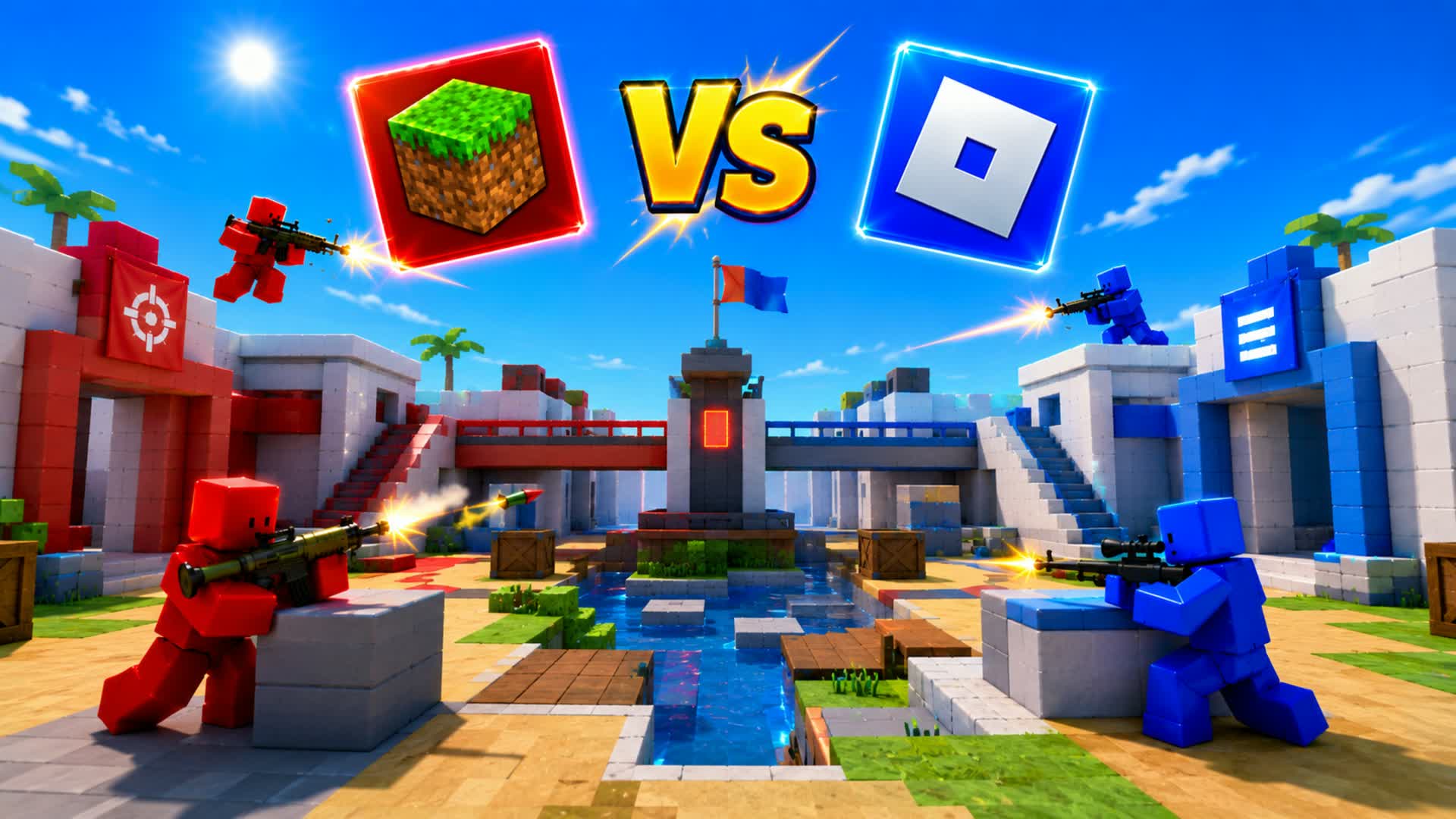 RED VS BLUE 🔴🔵 FIGHTS ALLOWED