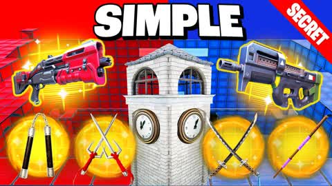 SIMPLE TILTED TOWER RED VS BLUE 🔴🔵