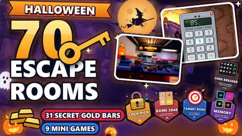 🎃 HALLOWEEN ESCAPE ROOM - 70 LEVELS