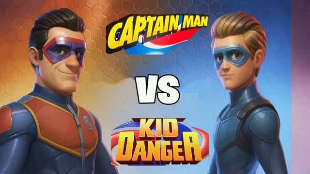KID DANGER vs CAPTAIN MAN - CAPITAN MAN