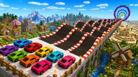 RACE CARS MEGA RAMP ASPHALT