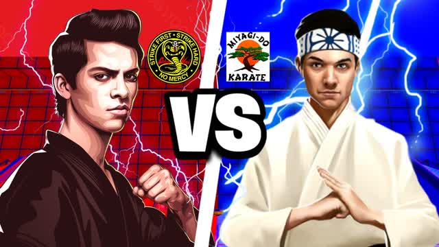 🐍COBRA KAI VS MIYAGI-DOH🔴🔵RED VS BLUE