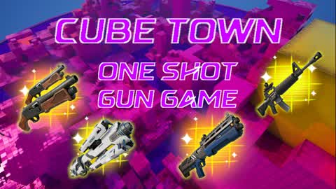 Cube Town 🟪 One Shot Gun Game FFA