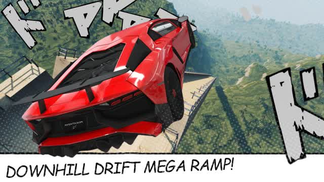 DOWNHILL DRIFT MEGA RAMP