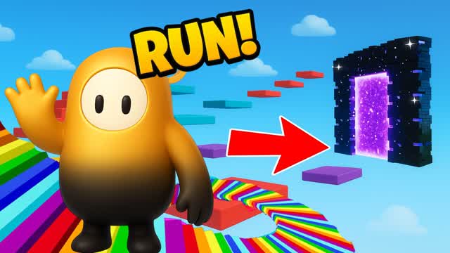 ⭐Escape FROM FALL GUYS 150 OBBY PARKOUR