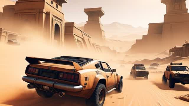 đCOURSE DE VOITURE DESERTđ