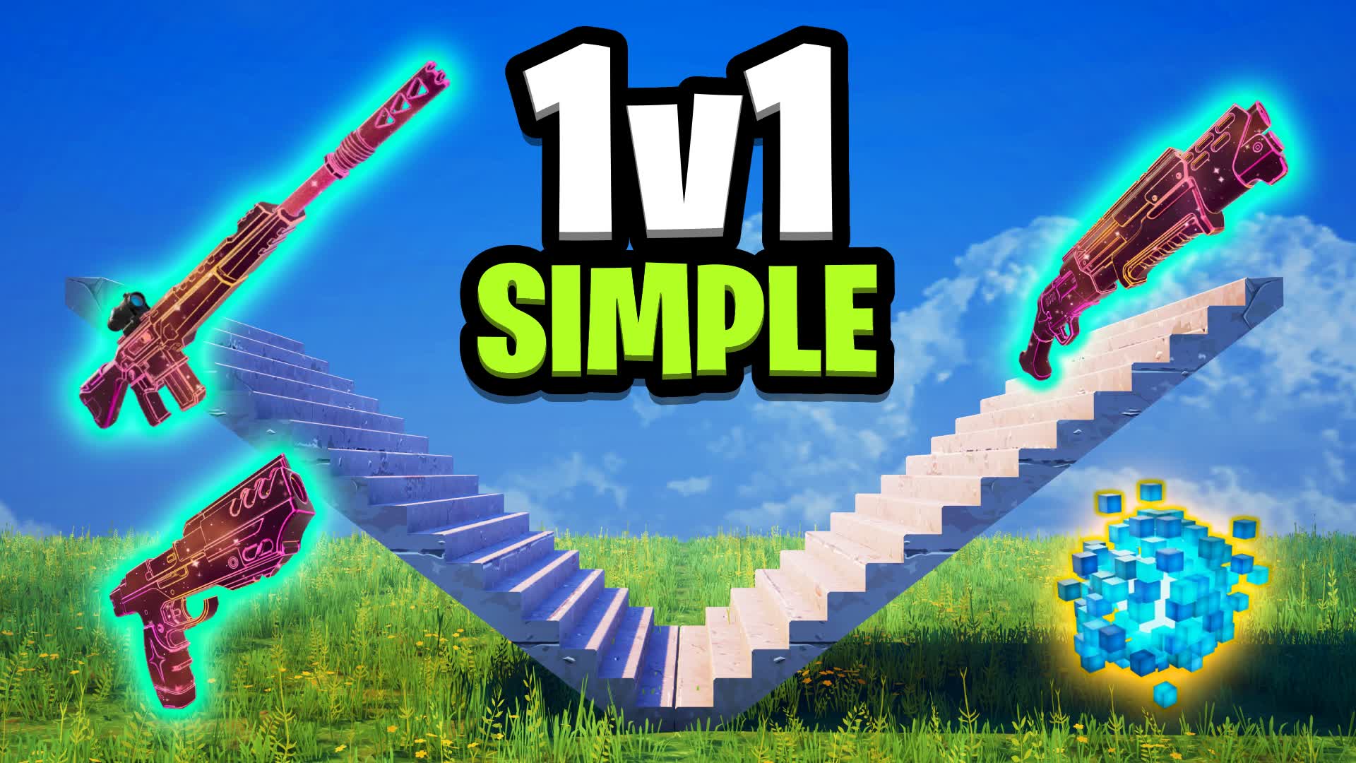 SIMPLE 1V1 BUILD FIGHTS - ALL GUNS FFA