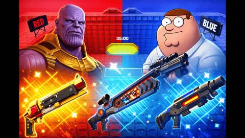 thanoos vs peter red vs blue