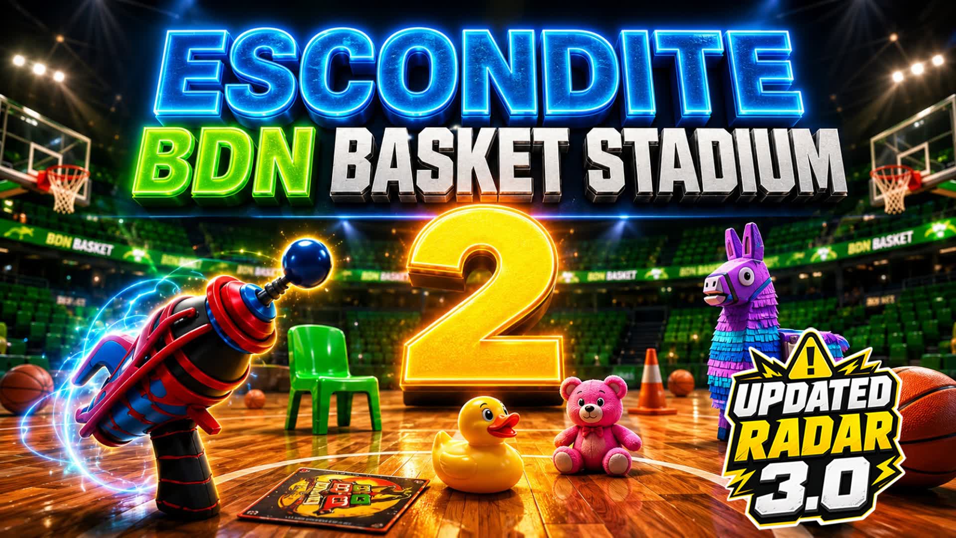 ESCONDITE BDN BASKET SPORTS STADIUM 2 🏀 — Fortnite island 3625-4385-6084 by PAB3D