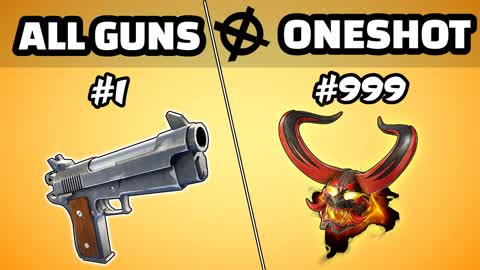 🌟ALL GUNS ONE SHOT🎯GUN GAME 🔫