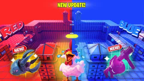 🐔 CHICKEN RED VS BLUE 🐔 🔴🔵