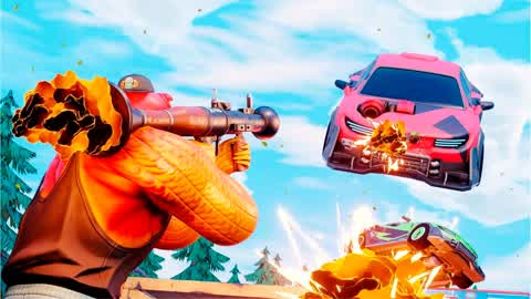 CRAZY Rockets VS Cars