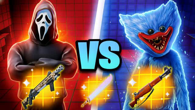 😈 GHOSTFACE vs WUGGY 🔴🔵 OP MEGA VAULT