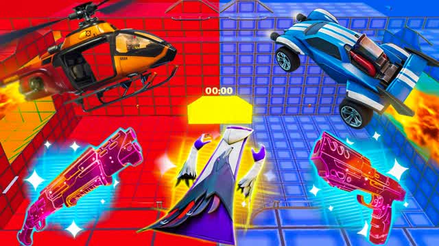 MEGA RED VS BLUE VEHICLE 🔴🔵