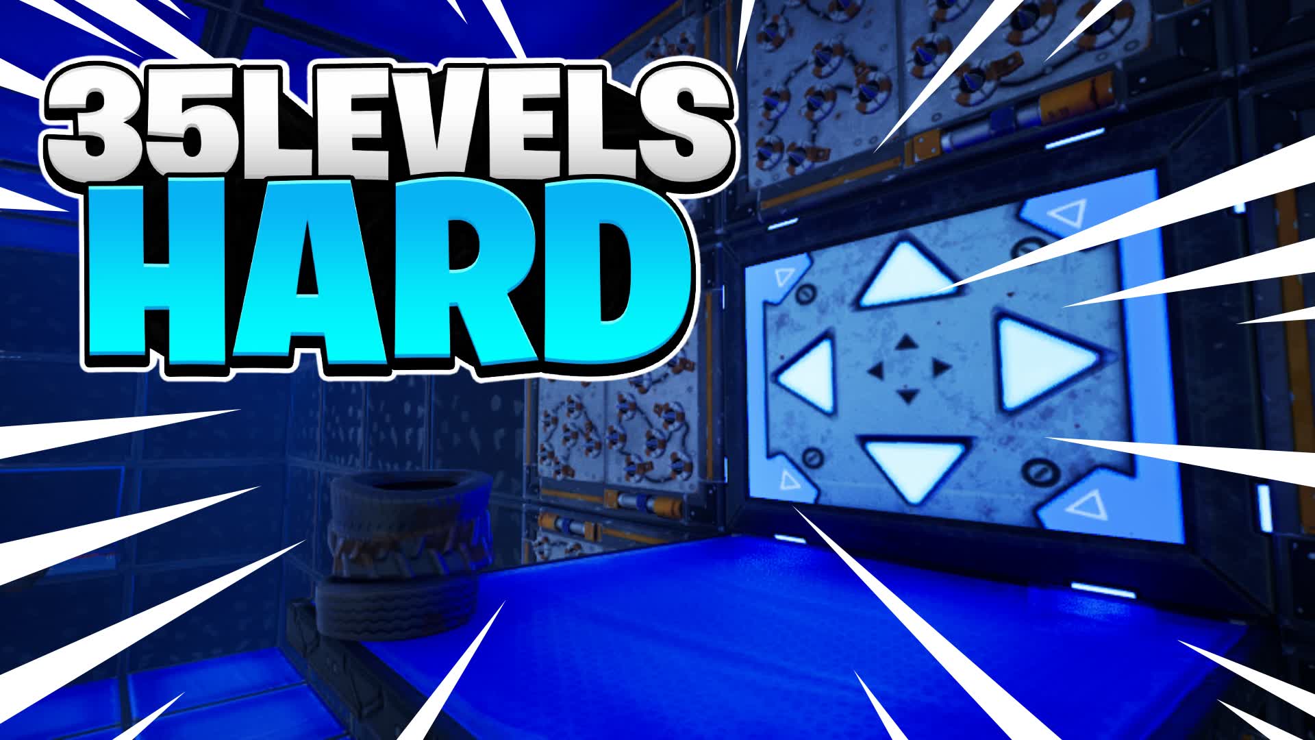 HARD PARKOUR 35 LEVELS باركور صعب — Fortnite island 7880-5152-6922 by danil_cool_boy