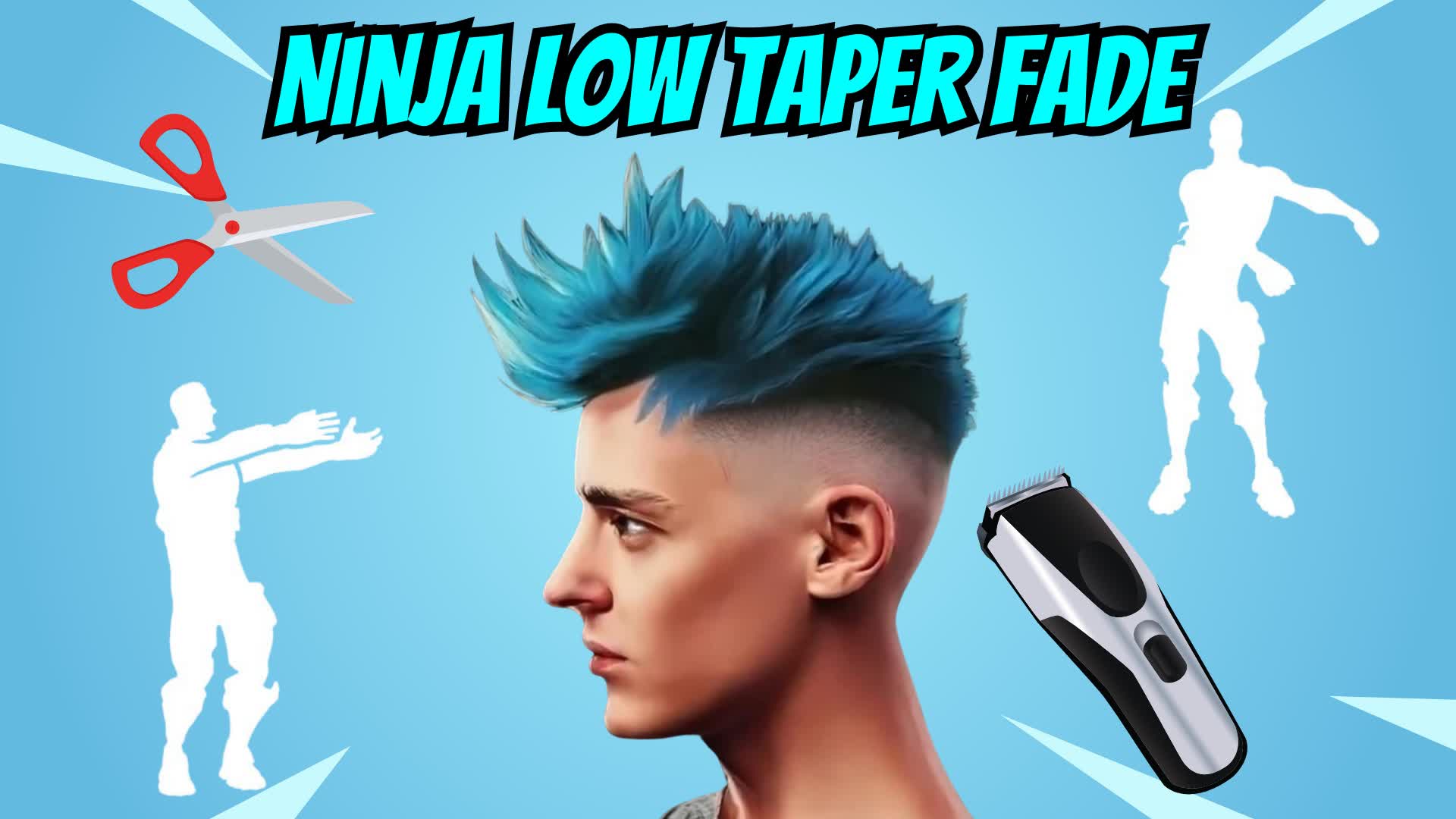 Ninja Low Taper Fade Coloring Page