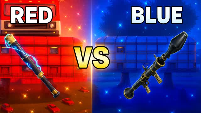 TREE VS CAR ZERO BUILD RED VS BLUE WAR