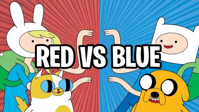 ADVENTURE TIME RED VS BLUE 🔴🔵