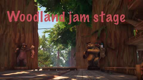 Woodland jam stage