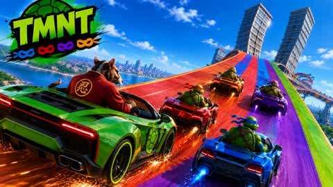 🐢 TMNT 🚗 MEGA RAMP CARS