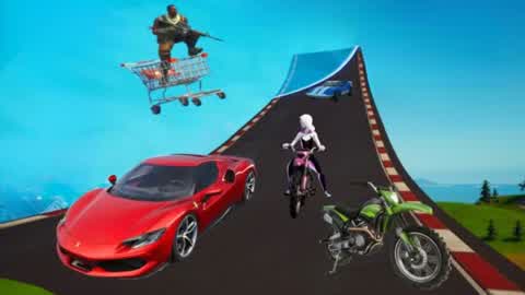 MEGA RAMP NEW CITY CAR GAME
