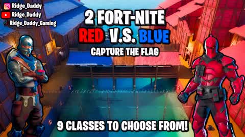 🔴RED VS 🔵BLUE 2 Fort Capture the Flag